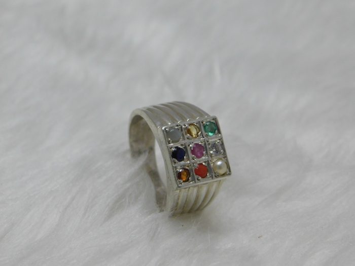 Nine Planets Silver Premium Ring Navgraha Certified - Navgraha - Image 4