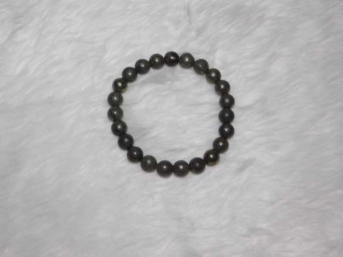 Pyrite Bracelet 8 MM Navgraha Certified - Navgraha - Image 6