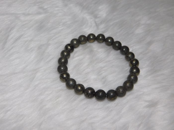 Pyrite Bracelet 8 MM Navgraha Certified - Navgraha - Image 2