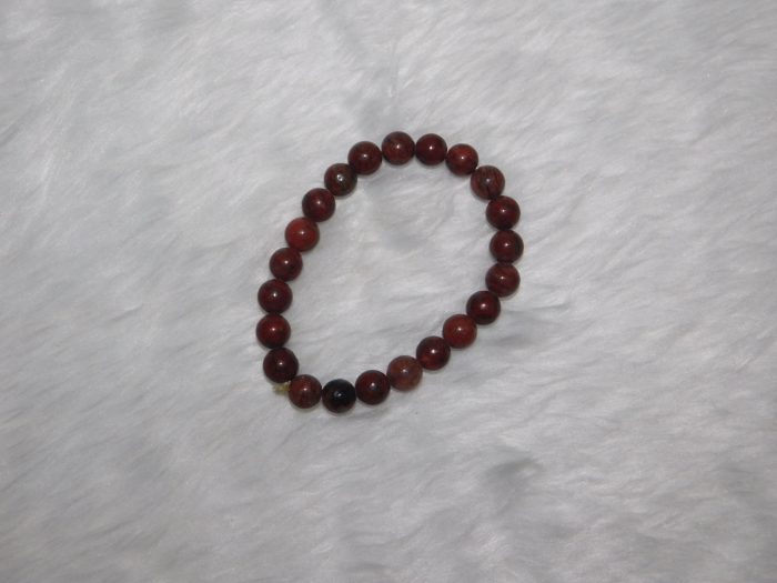 Red Jasper Natural Bracelet 8 MM Navgraha Certified - Navgraha - Image 4