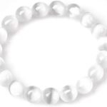 Natural Selenite Bracelet – Promotes Peace, Spiritual Balance & Negative Energy Clearing – Navgraha.in