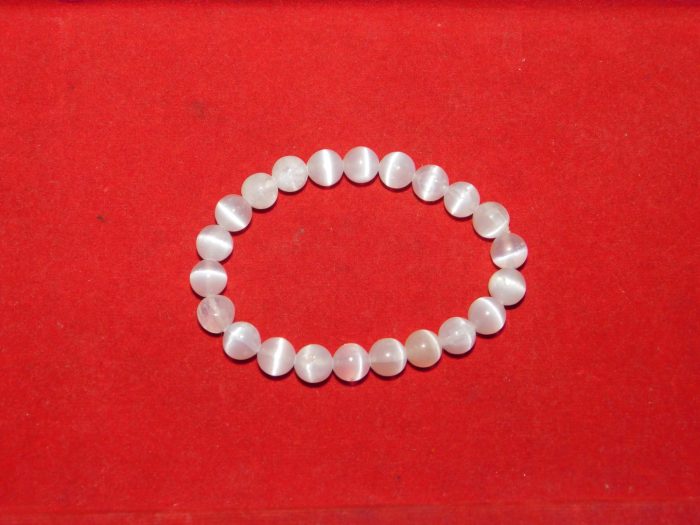 Selenite Natural Bracelet 8 MM Navgraha Certified - Navgraha - Image 3