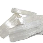 Premium Selenite Rough Stone 100 Gram – Natural Energy Cleansing & Décor Crystal – Navgraha.in
