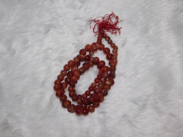 Sunstone Natural Hakik Mala 108 Beads 11 MM Navgraha Certified - Navgraha - Image 3