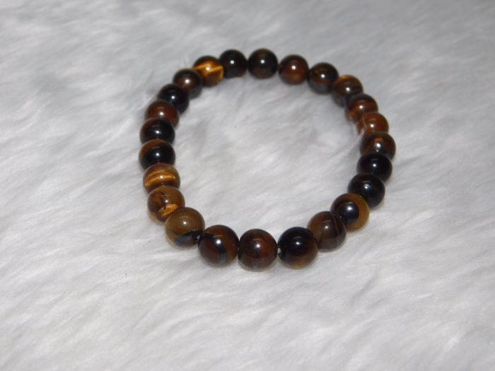 Tiger Eye Natural Bracelet 8 MM Navgraha Certified - Navgraha - Image 3