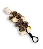 Elegant Tourmaline Selenite Wall Hanging – Protective & Cleansing Crystal Décor for Home and Office – Navgraha.in