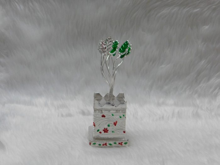Tulsi Tree German silver coated - Navgraha - Image 2