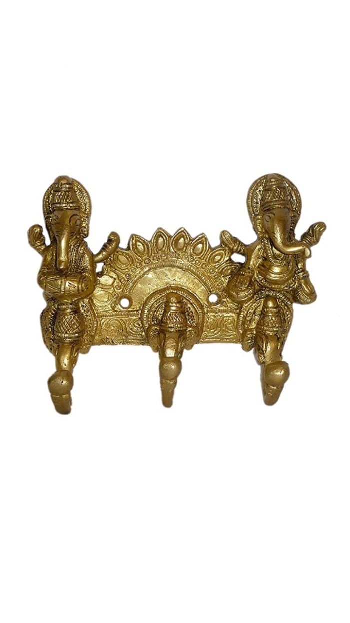 Ganesha Key Holder Small Brass Idol | Deity Idol Exclusive Collection - Image 1