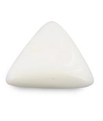 Moonga White Coral Natural Triangle Approx 7 Carat – Premium Safed Moonga Gemstone – Navgraha.in