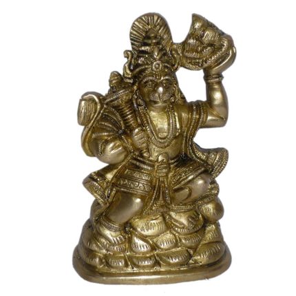 Brass Pahad Hanuman Brass For Collectible Handicraft 4.8″ Inch Idol | Deity Idol Exclusive Collection