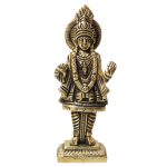Statue Of Swaminarayan Brass For Handicraft Art 3.8 Inch | Handcrafted Deity Statue for Home Temple & Divine Blessings