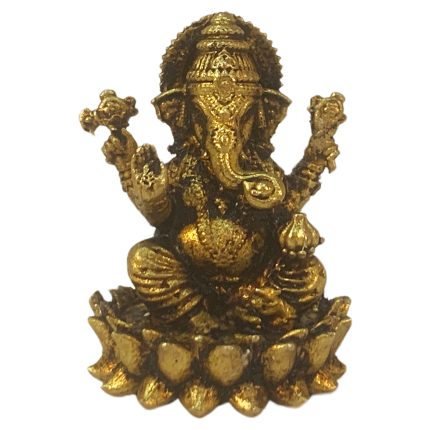 Brass Ganesha Super Fine Finishing Idol 1.5 Inch with Light Weighted Detailed Carving work Idol | Deity Idol Exclusive Collection