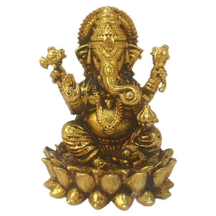 Brass Ganesha Statue 1.3 Inch Idol | Deity Idol Exclusive Collection - Image 1