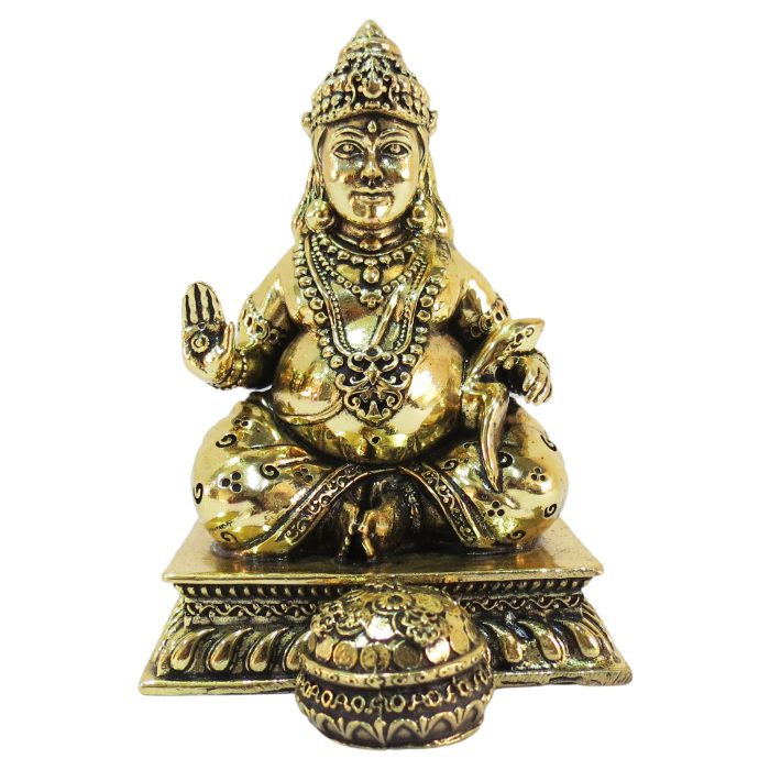 Brass Kuber Super Fine Finishing Idol 3.9 Inch with Light Weighted Detailed Carving work Idol | Deity Idol Exclusive Collection - Image 1