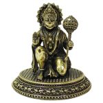 Brass Hanuman Super Fine Finishing Idol 3.5 Inch with Light Weighted Detailed Carving work Idol | Deity Idol Exclusive Collection