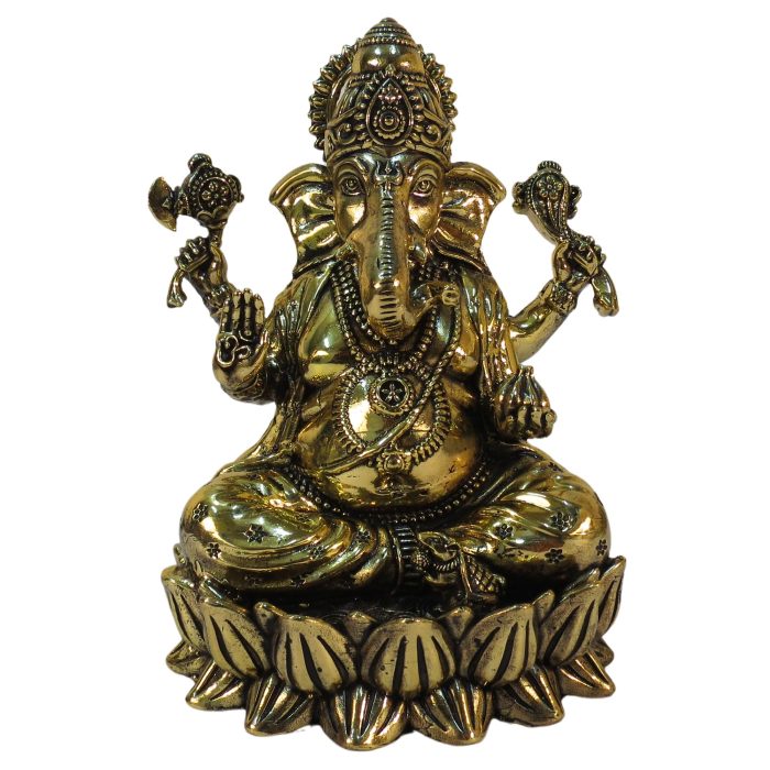 Brass Ganesha Statue 5.75 Inch Idol | Deity Idol Exclusive Collection - Image 1