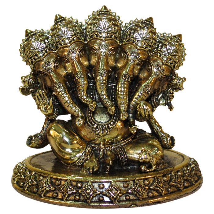 Panchmukhi Ganapati Brass Sculpture 4 Inch Height Idol | Deity Idol Exclusive Collection - Image 1