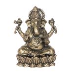 Miniature Brass Gajanand (Ganesha) Statue 2 Inch Height | Sacred Ganesha Idol Symbol of Prosperity & Wisdom