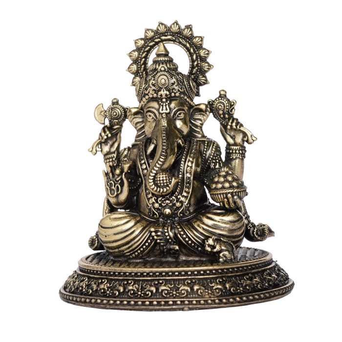 Ganesh ji Idol made from Brass 2.7 inch – Fine Finished Idol | Deity Idol Exclusive Collection - Image 1
