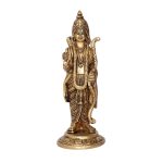 Brass Lord Ram Idol – 8 Inch, Sacred Handcrafted Figurine for Home Decor and Pooja Idol | Deity Idol Exclusive Collection
