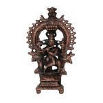 Copper Krishna Standing Idol Statue 3 Inch &ndash; Handcrafted for Pooja Room & Spiritual D&eacute;cor