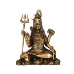 Small Brass God Shiva Figurine 3 Inch Height | Authentic Lord Shiva Statue for Home Temple & Meditation