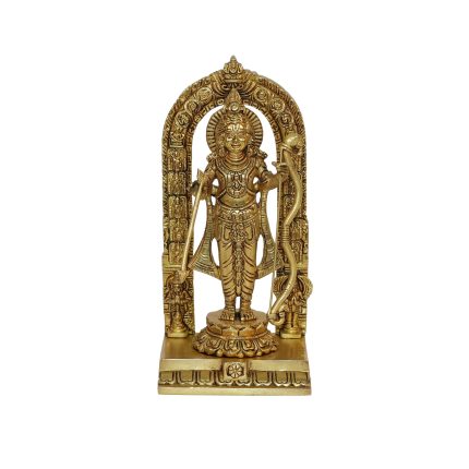Brass Lord Ram Statue – Divine Home Decor 9.5 Inch Idol | Deity Idol Exclusive Collection