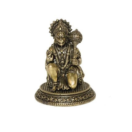 Brass Hanuman Statue Hanuman Murti Home Decor and Pooja Room 2.3″ Inch Idol | Deity Idol Exclusive Collection
