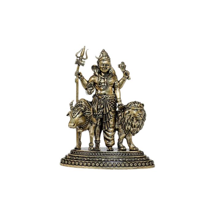 Brass Ardhnarishwar Statue 4.2 Inch Height Idol | Deity Idol Exclusive Collection - Image 1