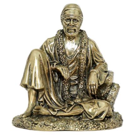 Brass Sai Baba Idol For Religious Decor 3 Inch Height Idol | Deity Idol Exclusive Collection