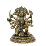 Brass Panchmukhi Hanuman Pavan Putra Bajrang Bali Idol Murti 5.5 Inch Height Idol | Deity Idol Exclusive Collection