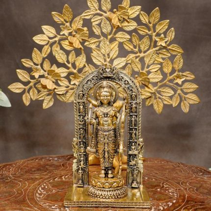 Brass Ram Statue Ram Murti Home Decor and Pooja Room 7.8″ Inch Idol | Deity Idol Exclusive Collection