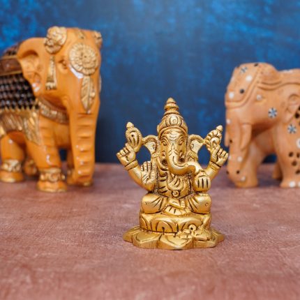 Ganesha Ji Idol Made From Brass 2.8″ Inch Height Idol | Deity Idol Exclusive Collection