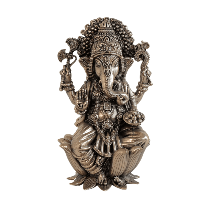 Brass Ganesha Idol – 4 Inch | 201g | Decorative & Pooja Use Idol | Deity Idol Exclusive Collection - Image 1