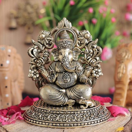 Brass Lord Ganesha Idol – Handcrafted Brass Statue Idol | Deity Idol Exclusive Collection