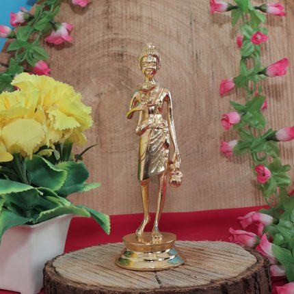 Brass Neelkanthvarni Idol – 6.2 Inch Standing Murti for Home Mandir & Spiritual Décor (377g) Idol | Deity Idol Exclusive Collection