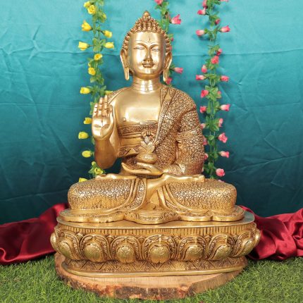 Brass Gautama Buddha Statue 22 Inch Idol | Deity Idol Exclusive Collection
