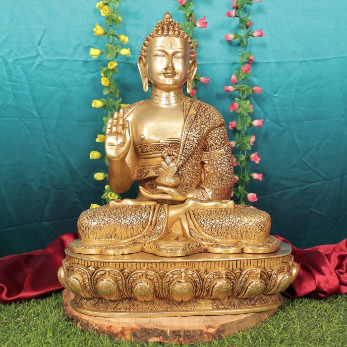 Brass Gautama Buddha Statue 22 Inch Idol | Deity Idol Exclusive Collection - Image 1