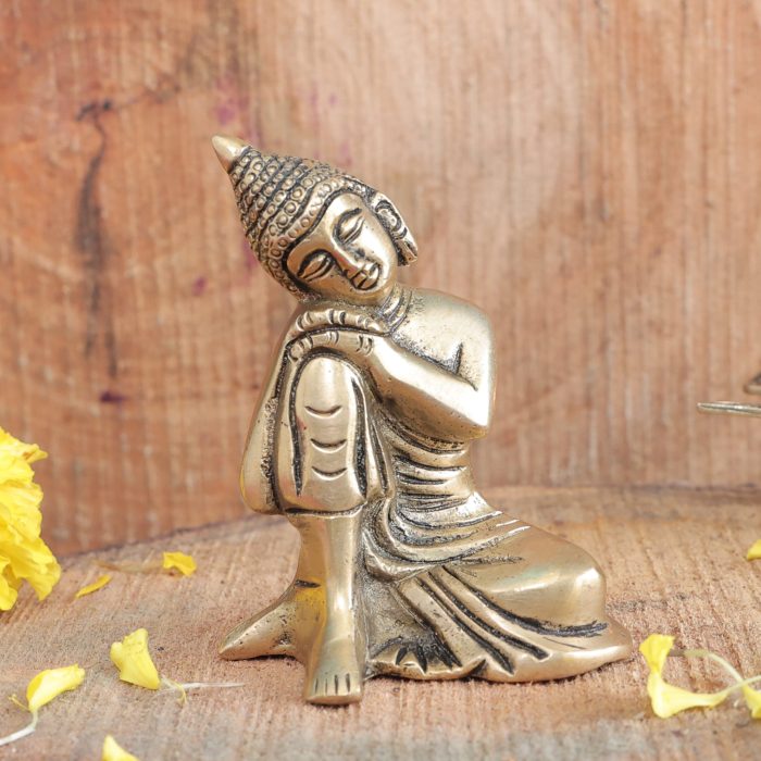 Brass Budhha Idol Collectible Handicraft Idol | Deity Idol Exclusive Collection - Image 1