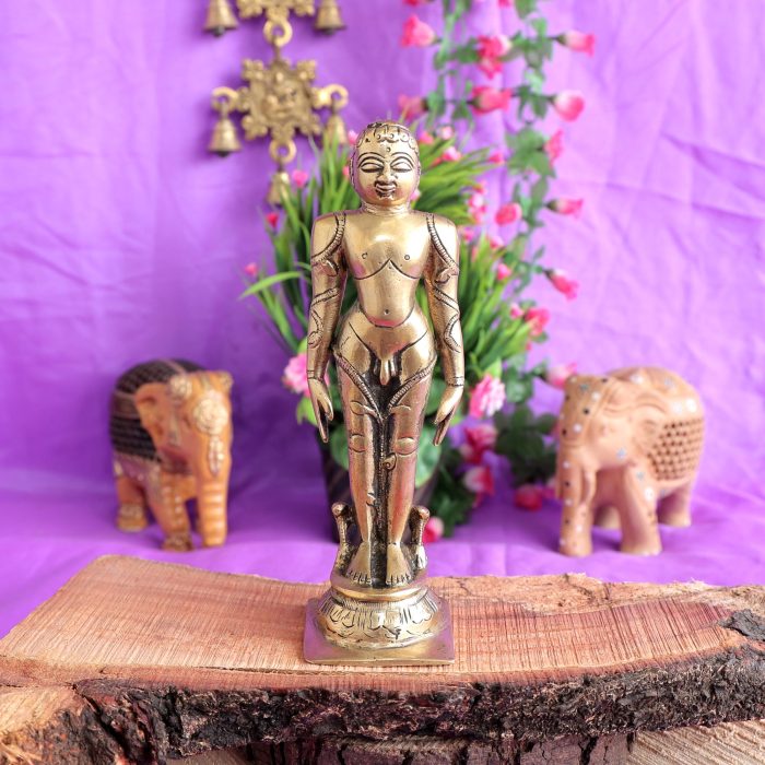 Brass Bahubali Idol – 7.5 Inch | 930 Gram Idol | Deity Idol Exclusive Collection - Image 1