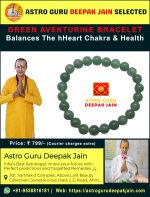 Abundance and Luck Green Aventurine Bracelet – Positive Vibes & Prosperity Jewelry – Navgraha.in - Image 2