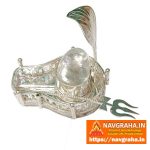 sphatik Shivling with Pure Silver Base - Navgraha.in