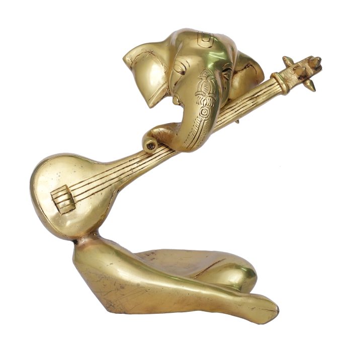 Ganesh ji Idol made from Brass – 9.3 inch Idol | Deity Idol Exclusive Collection - Image 1