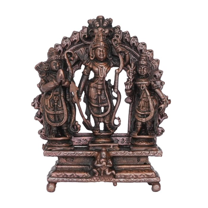 Ram Darbar Idols & Murti made from Copper 2.7 Inch Idol | Deity Idol Exclusive Collection - Image 1