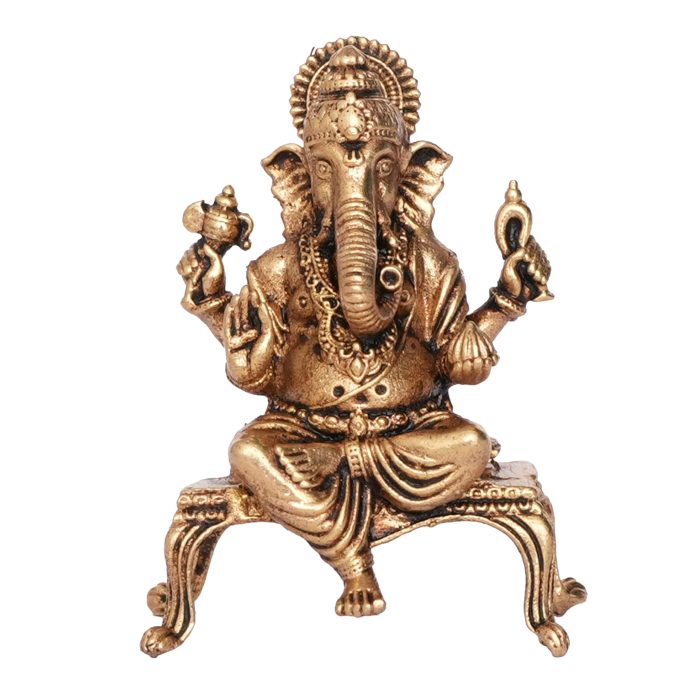 Ganesh ji Idol made from Brass 2 Inch Idol | Deity Idol Exclusive Collection - Image 1