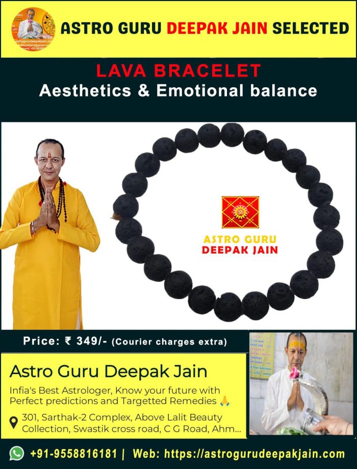 Eternal Connection Lava Bracelet – Grounding & Rebirth Natural Stone Jewelry – Navgraha.in - Image 2