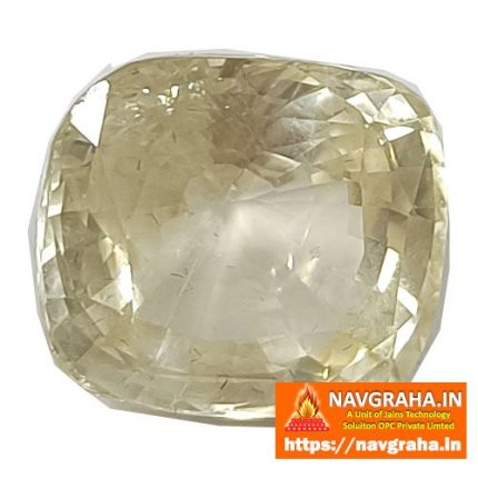 Natural Pukhraj Siloni Yellow Sapphire 5.4 Carat - Navgraha.in