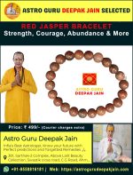Red Jasper Bracelet – Natural Stone Jewelry for Energy, Strength & Grounding – Navgraha.in - Image 2