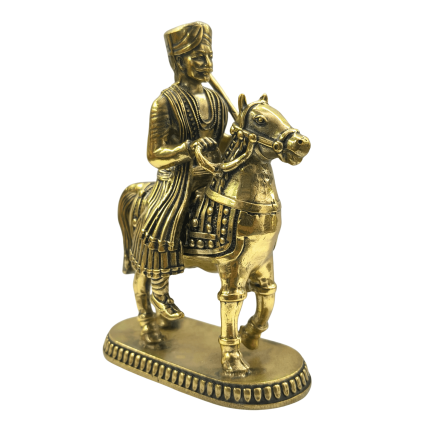 Brass Shetaliyaveer Maharaj Idol – 4 Inch Idol | Deity Idol Exclusive Collection
