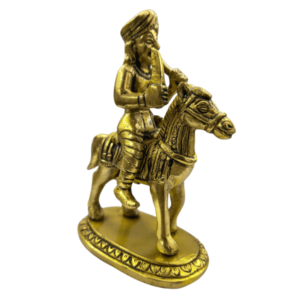 Brass Shetaliyaveer Maharaj Idol – 4.1 Inch Idol | Deity Idol Exclusive Collection